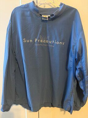 Solumbra Sun Precautions UPF 100+ Long Sleeve Sun Protective Shirt | Blue